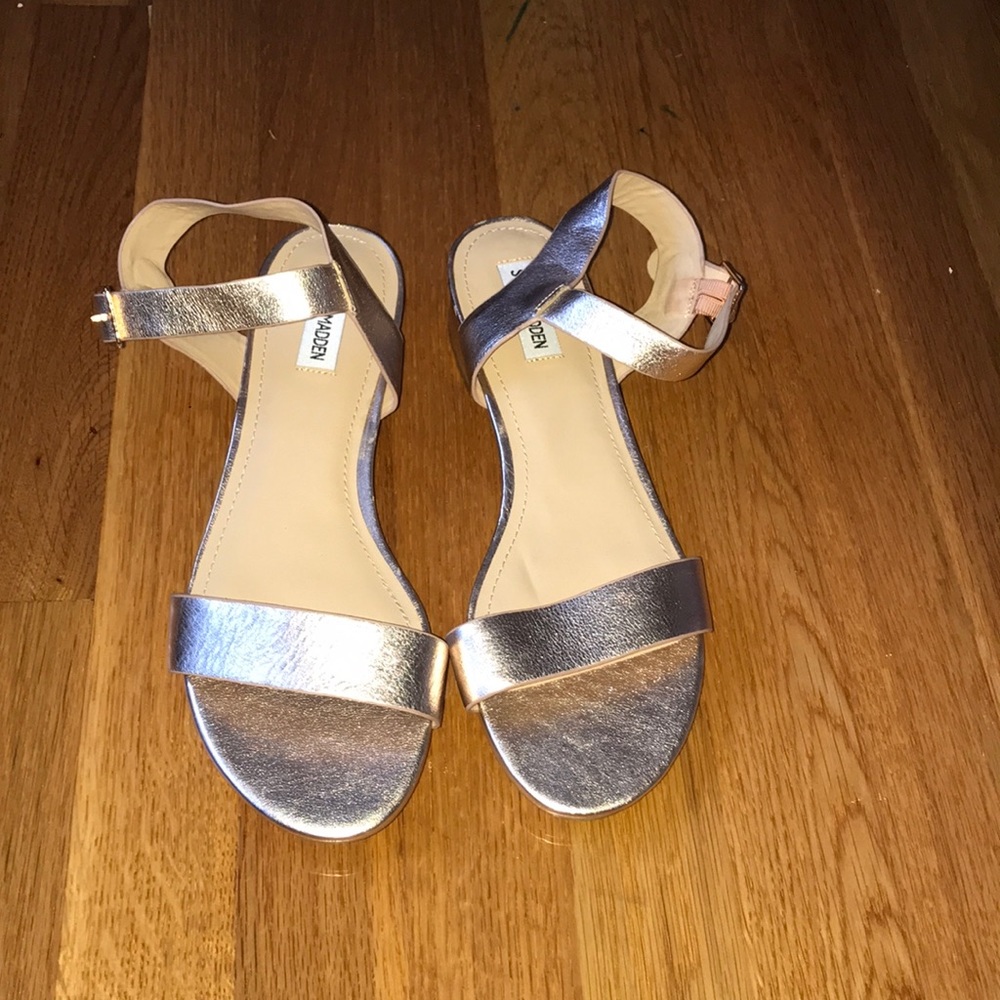Rose Gold steve madden sandals